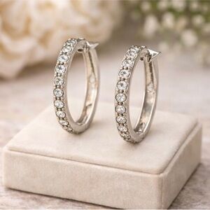 Elegant Silver Hoop Earrings
